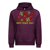 Mauve Wine happy crawdi gras mardi gras carnival Urban Hoodie - Jasminsmagicworld