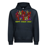 Navy happy crawdi gras mardi gras carnival Urban Hoodie - Jasminsmagicworld