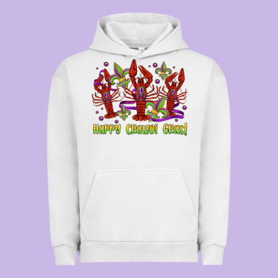 Happy Crawdi Gras Mardi Gras Carnival Urban Hoodie Designed By Jasminsmagicworld
