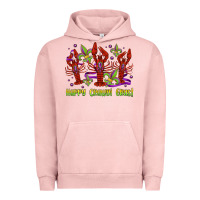 Pigment Salmon happy crawdi gras mardi gras carnival Urban Hoodie - Jasminsmagicworld