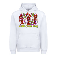 White happy crawdi gras mardi gras carnival Urban Hoodie - Jasminsmagicworld
