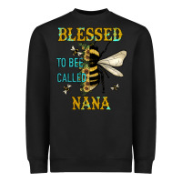 Black Blessed To Bee Nana Heavyweight Sweatshirt - JahusDesignShop