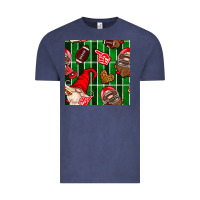 Vintage Denim american football gnomes Vintage Tee - BundleAndBundleShop