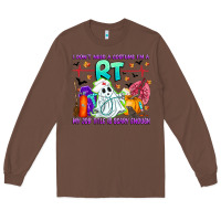 Chestnut respiratory therapist halloween humor Long Sleeve Tee - CowhideDigitalArt