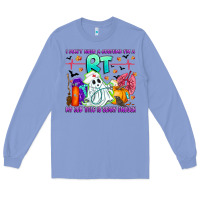 Colony Blue respiratory therapist halloween humor Long Sleeve Tee - CowhideDigitalArt