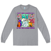 Heather Grey respiratory therapist halloween humor Long Sleeve Tee - CowhideDigitalArt
