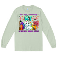 Matcha respiratory therapist halloween humor Long Sleeve Tee - CowhideDigitalArt