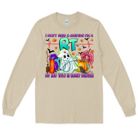 Mushroom respiratory therapist halloween humor Long Sleeve Tee - CowhideDigitalArt