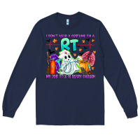 Navy respiratory therapist halloween humor Long Sleeve Tee - CowhideDigitalArt