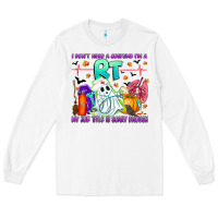 White respiratory therapist halloween humor Long Sleeve Tee - CowhideDigitalArt