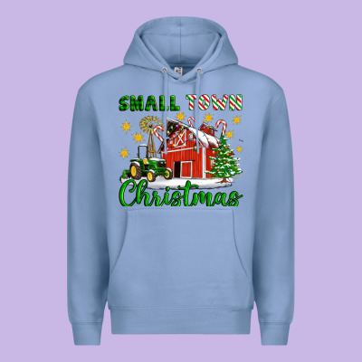 Small Town Christmas Premium Hoodie Designed By Artiststas