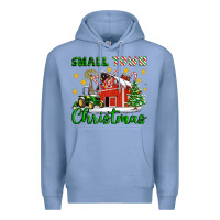 Colony Blue Small Town Christmas Premium Hoodie - Artiststas