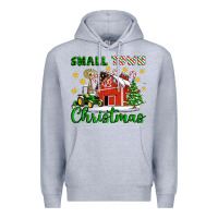 Heather Grey Small Town Christmas Premium Hoodie - Artiststas