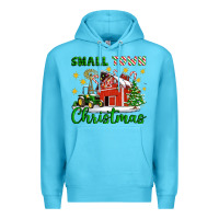 Ocean Blue Small Town Christmas Premium Hoodie - Artiststas