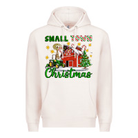 Pale Pink Small Town Christmas Premium Hoodie - Artiststas