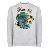 Heather Grey howdy Heavyweight Sweatshirt - JahusDesignShop