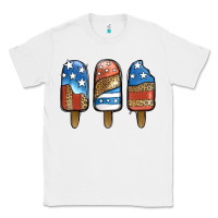 White patriotic leopard popsicles Classic Tee - Jasminsmagicworld