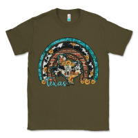 Army Green texas map sunflower leopard cowhide aztec turquoise gemstone rainbow Classic Tee - Artiststas