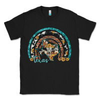 Black texas map sunflower leopard cowhide aztec turquoise gemstone rainbow Classic Tee - Artiststas