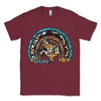 Burgundy texas map sunflower leopard cowhide aztec turquoise gemstone rainbow Classic Tee - Artiststas