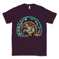Plum texas map sunflower leopard cowhide aztec turquoise gemstone rainbow Classic Tee - Artiststas