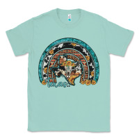 Seafoam texas map sunflower leopard cowhide aztec turquoise gemstone rainbow Classic Tee - Artiststas