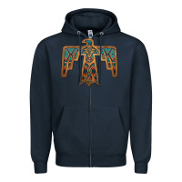 Navy thunderbird Zipper Hoodie - JahusDesignShop