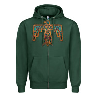 Sports Green thunderbird Zipper Hoodie - JahusDesignShop