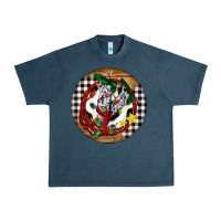 Midnight Navy Cowgirl Boots Urban Heavy Tee - FaDigitalArtStudio