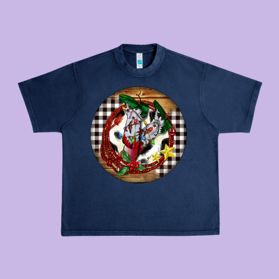 Cowgirl Boots Urban Heavy Tee Designed By Fadigitalartstudio