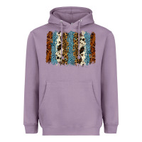 Lavender tool leather leopard cowhide backround Heavyweight Hoodie - RanaPortraitStore
