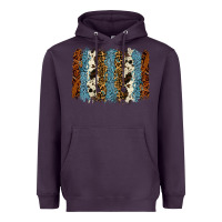 Plum tool leather leopard cowhide backround Heavyweight Hoodie - RanaPortraitStore