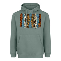 Sage tool leather leopard cowhide backround Heavyweight Hoodie - RanaPortraitStore