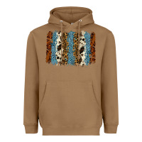 Toasted Coconut tool leather leopard cowhide backround Heavyweight Hoodie - RanaPortraitStore