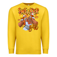Lemon orange galaxy sneaker girl afro woman Premium Sweatshirt - RanaPortraitStore