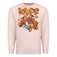 Pale Pink orange galaxy sneaker girl afro woman Premium Sweatshirt - RanaPortraitStore