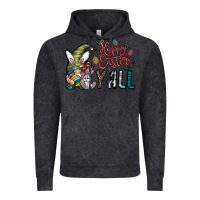 Vintage Black happy easter y all Vintage Hoodie - CowhideDigitalArt