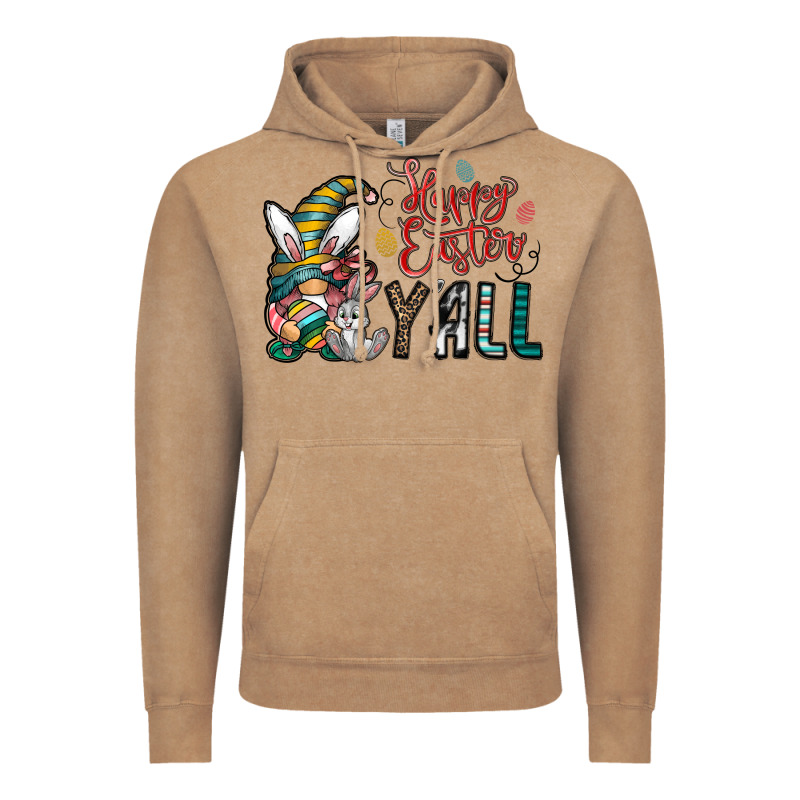 Happy Easter Y All Vintage Hoodie by CowhideDigitalArt | Teevron