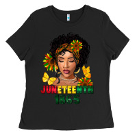 Black juneteenth 1865 black woman Ladies Tee - FaDigitalArtStudio