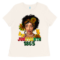 Bone juneteenth 1865 black woman Ladies Tee - FaDigitalArtStudio