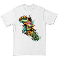 White Baja California State Of Mexico Map Premium Tee - RanaPortraitStore
