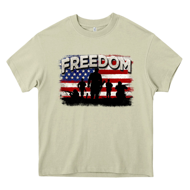Freedom 4th Of July Heavy Core Tee by CowGirlArtShop | Teevron