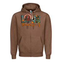 Chestnut love thanksgiving Zipper Hoodie - JahusDesignShop