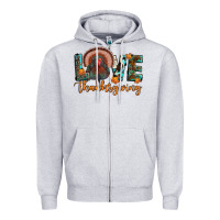 Love Thanksgiving Zipper Hoodie | Teevron