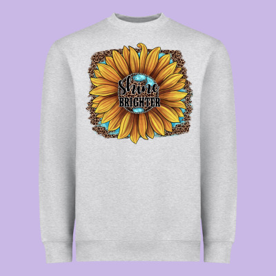 Shine Brighter Heavyweight Sweatshirt Designed By Jahusdesignshop