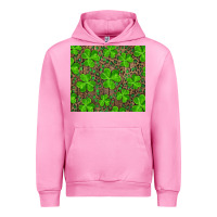Fuchsia Pink Saint Patricks Day Shamrock And Leopard Urban Hoodie - RanaPortraitStore