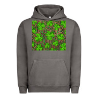 Pigment Tornado Saint Patricks Day Shamrock And Leopard Urban Hoodie - RanaPortraitStore