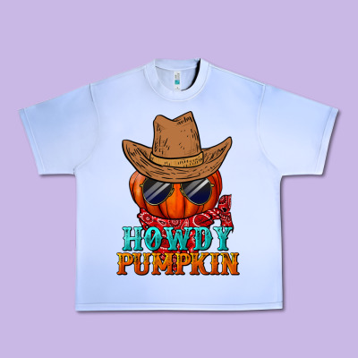 Howdy Pumpkin Urban Heavy Tee Designed By Bundleandbundleshop