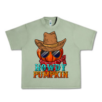 Oil Green howdy pumpkin Urban Heavy Tee - BundleAndBundleShop