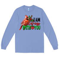 Colony Blue I Am Always With Your Cardinal Bird Long Sleeve Tee - LillyAllenDesigns